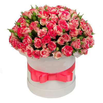 Коробка цветов  «Рубиновый сад»